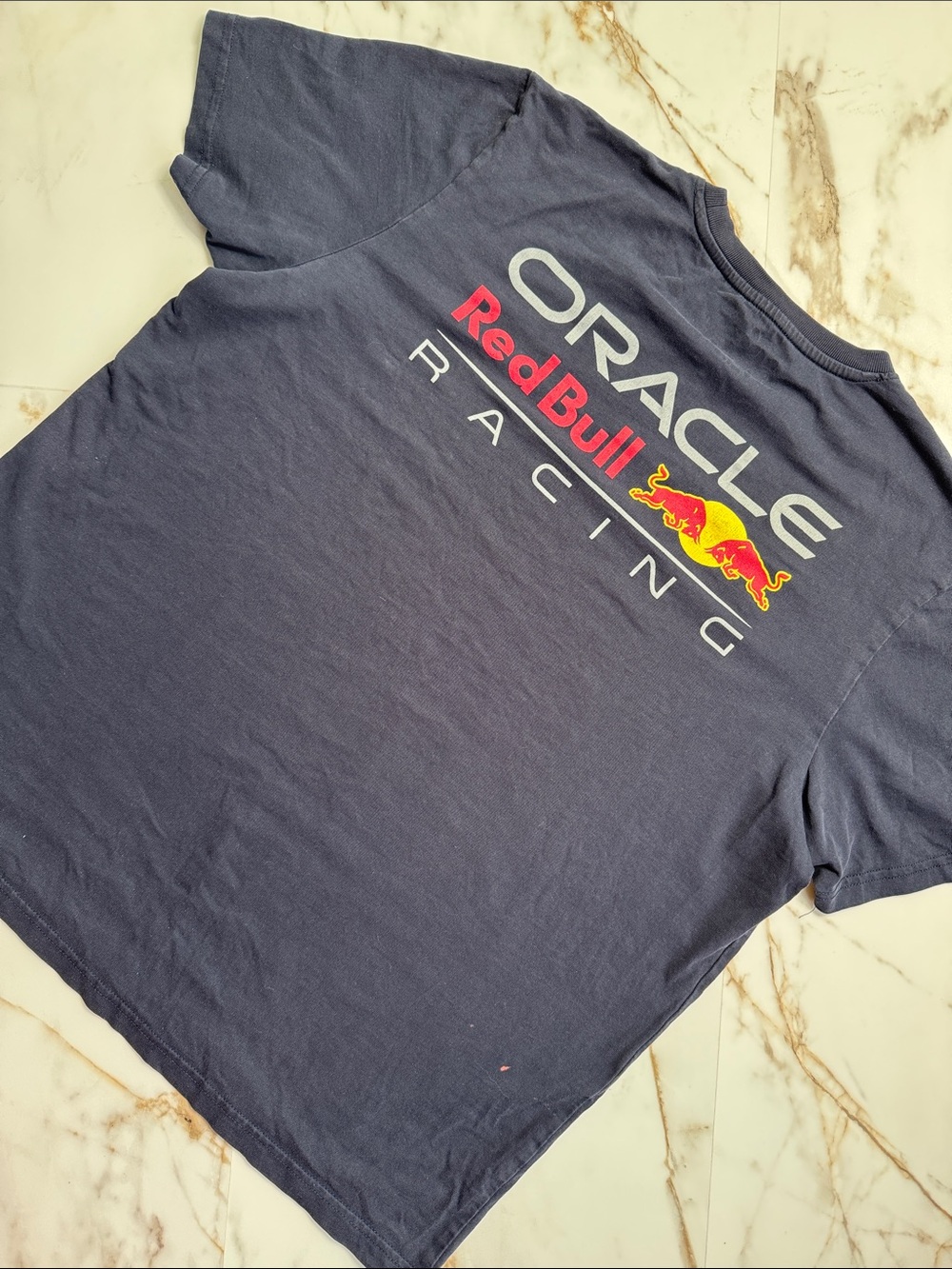 Oracle Red Bull Racing Logo T-Shirt F1 Distressed Logo